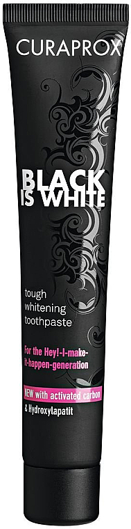 Zahnpasta mit Aktivkohle - Curaprox Black Is White — Bild N1