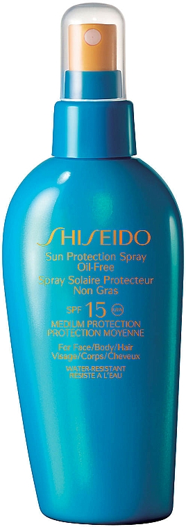 Sonnenschutzspray für Gesicht, Körper und Haar SPF 15 - Shiseido Sun Protection Spray Oil Free SPF15 — Bild N1