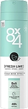 Düfte, Parfümerie und Kosmetik Deospray - 8x4 №.7 Fresh Lime Deodorant