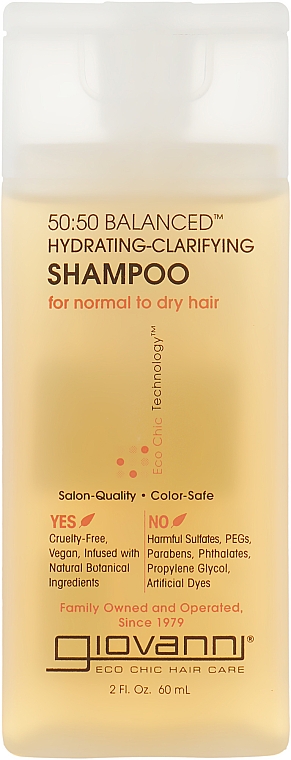 Ausgleichendes Shampoo - Giovanni Eco Chic Hair Care 50:50 Balanced Hydrating-Clarifying Shampoo — Bild N1