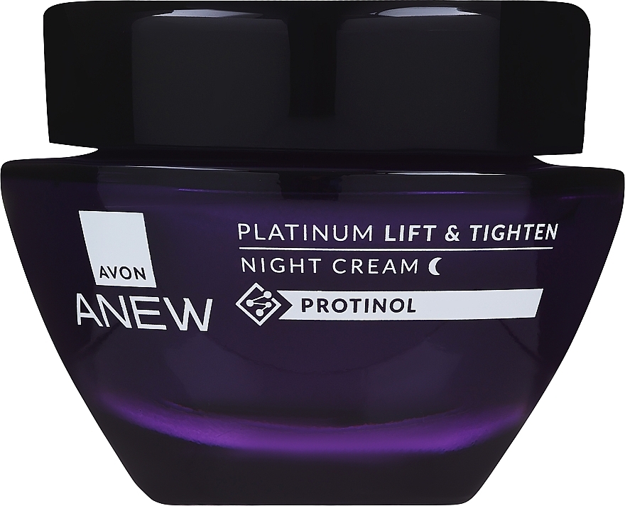 Nachtcreme für das Gesicht mit Lifting-Effekt - Avon Anew Platinum Lift & Tighten Night Cream  — Bild N1