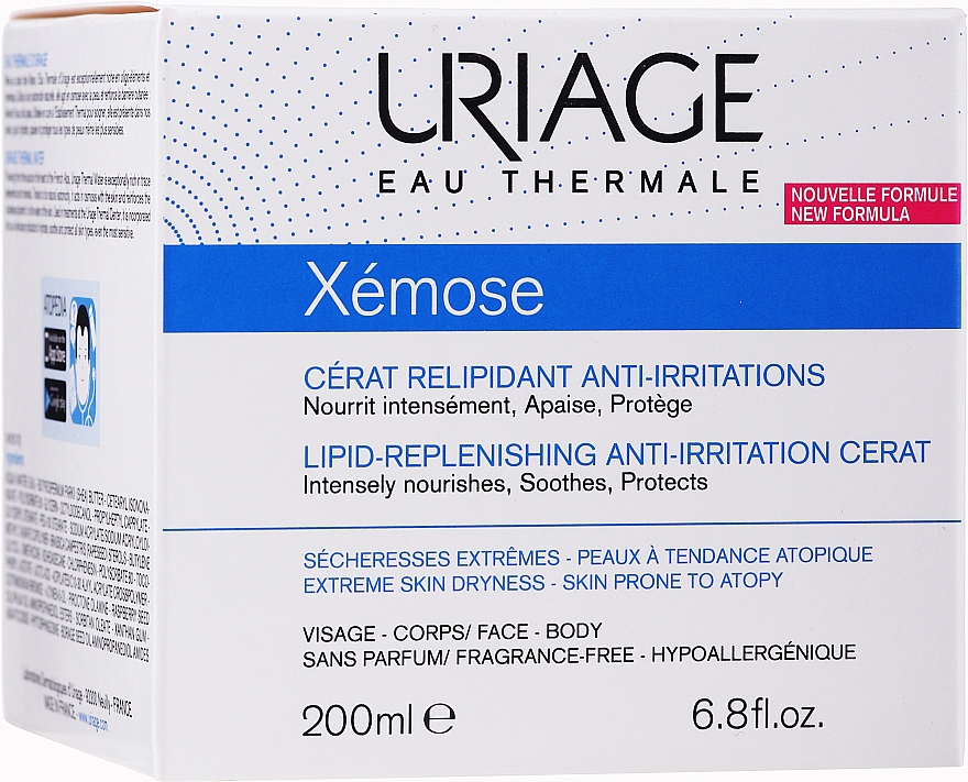 Beruhigende Feuchtigkeitscreme für sehr trockene und atopische Haut - Uriage Xémose Lipid-Replenishing Anti-Irritation Cerat — Foto N2
