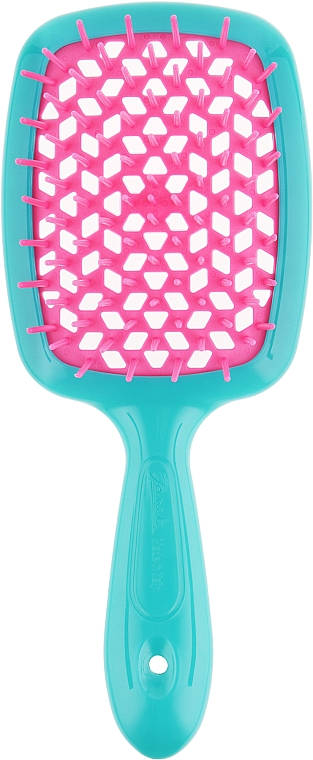 Haarbürste türkis mit rosa - Janeke Superbrush — Bild N1