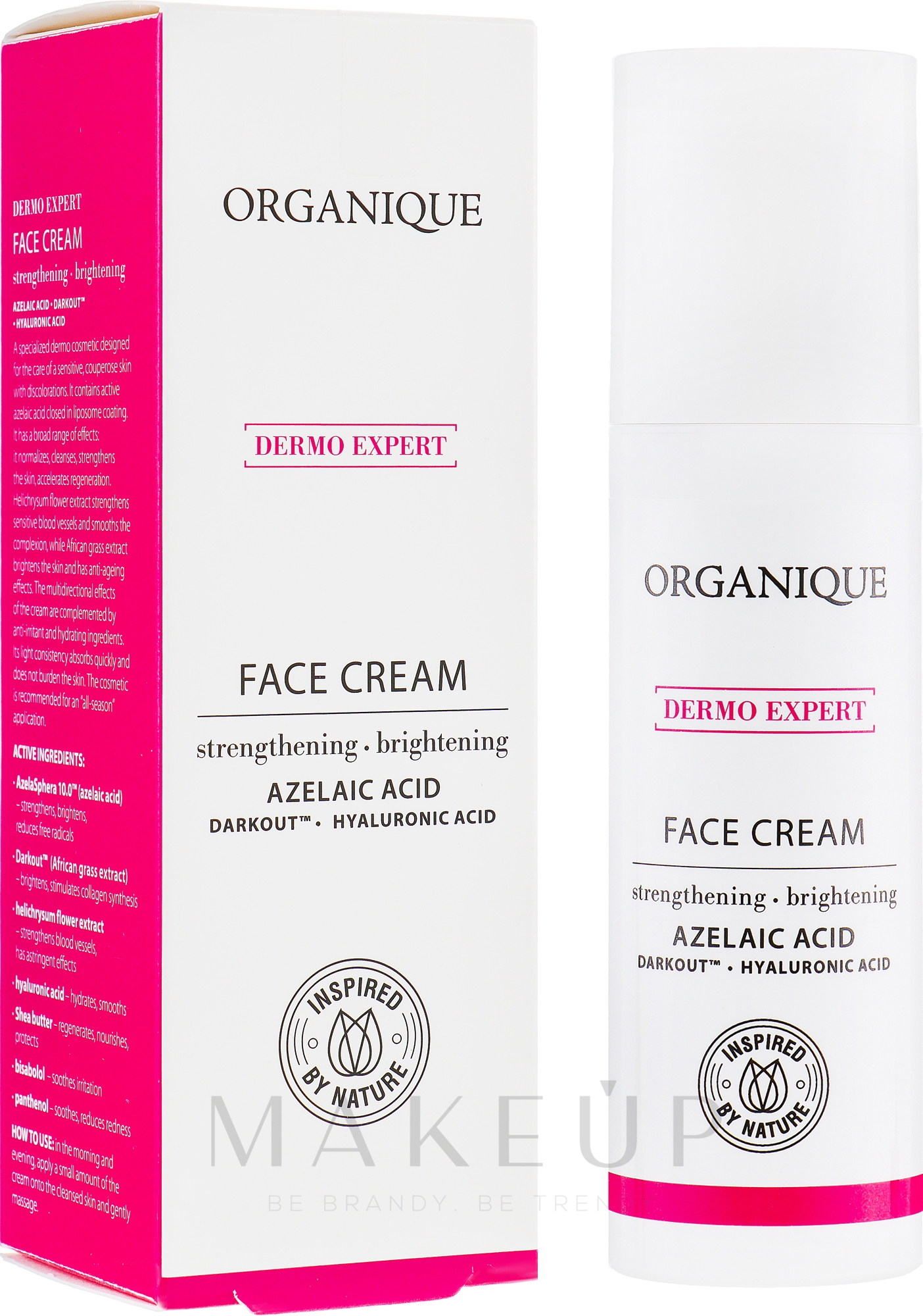 Anti-Couperose Gesichtscreme mit Hyaluronsäure - Organique Dermo Expert Anti Couperose Cream — Bild 50 ml