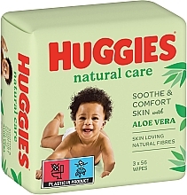 Düfte, Parfümerie und Kosmetik Feuchttücher für Kinder Natural Care 3x56 St. - Huggies