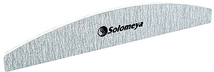 Nagelfeile Körnung 180/220 Halbmond - Solomeya Halfmoon Zebra File With Logo — Bild N1