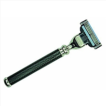 Düfte, Parfümerie und Kosmetik Rasierer - Golddachs Metal Chrome Handle Carbon Optic Razor