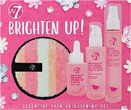 Gesichtspflegeset - W7 Brighten Up (Serum 30ml + Gesichtsnebel 75ml + Haarcreme 60ml + Zubehör 1 St.) — Bild N1