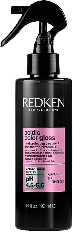 Hitzeschutzspray zum Schutz der Farbe und des Glanzes von coloriertem Haar - Redken Acidic Color Gloss Heat Protection Treatment — Bild N1