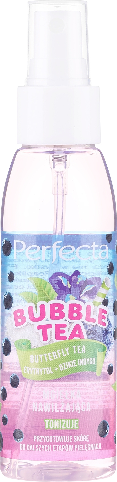 Feuchtigkeitsspendender und tonisierender Nebel - Perfecta Bubble Tea Butterfly Tea — Bild 100 ml