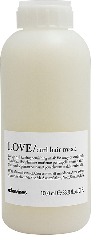 Nährende Haarmaske für welliges und lockiges Haar mit Mandelextrakt - Davines Love Curl Hair Mask — Bild N2
