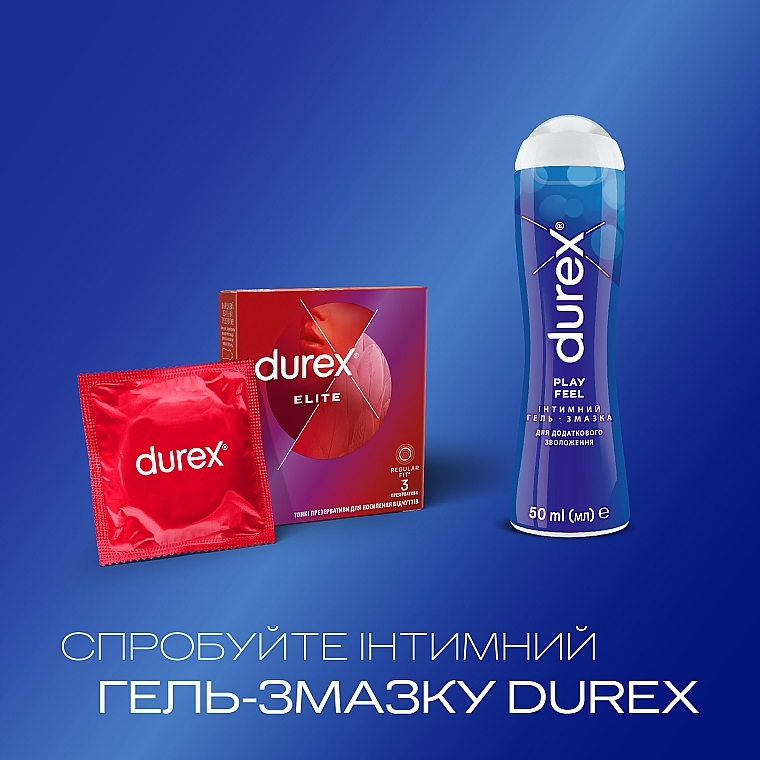 Latex-Kondome mit Silikon-Gleitmittel dünn 3 St. - Durex Elite — Bild N5