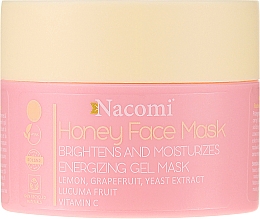 Düfte, Parfümerie und Kosmetik Aufhellende und feuchtigkeitsspendende Gelmaske für das Gesicht mit Honig - Nacomi Honey Face Gel-Mask