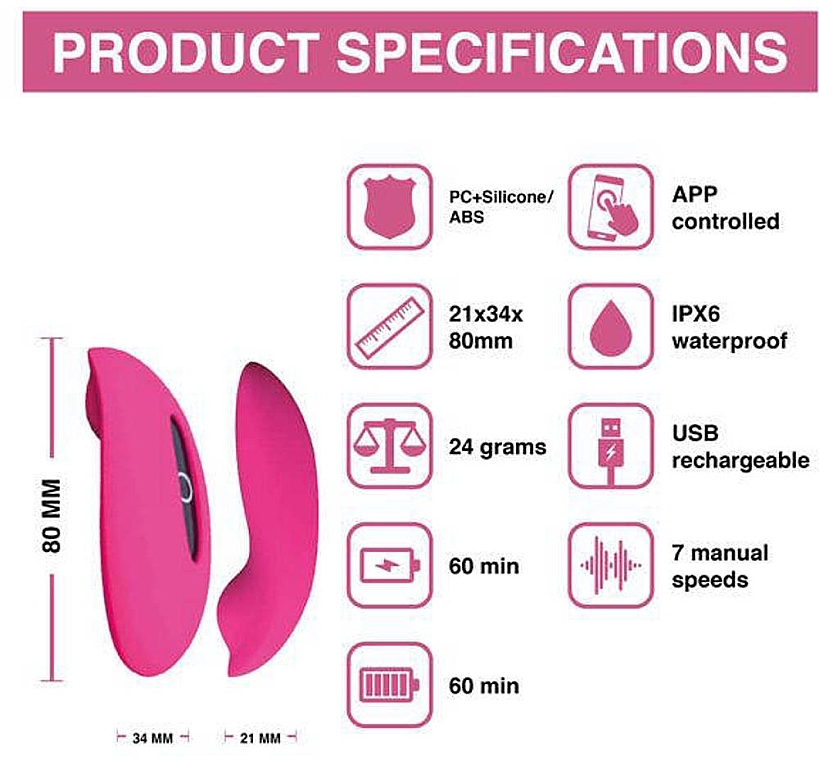 Intelligenter Vibrator für die Klitoris - Magic Motion Candy  — Bild N5