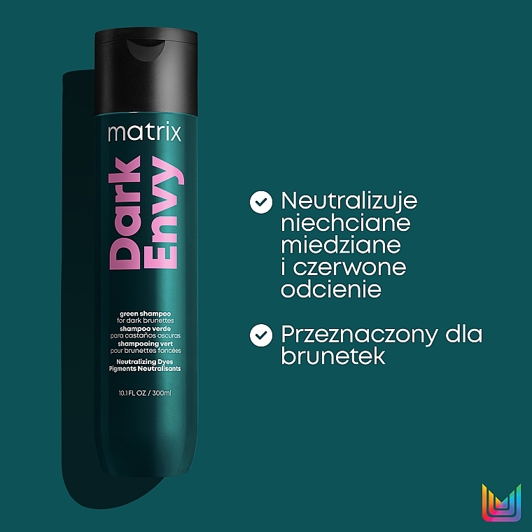 Shampoo zur Neutralisierung von unerwünschtem Messing- und Orangestich - Matrix Total Results Dark Envy Shampoo — Bild N11