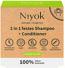 Düfte, Parfümerie und Kosmetik Fester Shampoo-Conditioner Grüne Note - Niyok 2in1