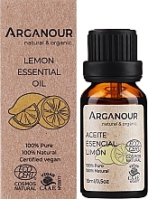 100% Reines ätherisches Zitronenöl - Arganour Essential Oil Lemon — Bild N2