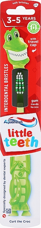 Kinderzahnbürste 3-5 Jahre weich Curt the Croc grün - Aquafresh Little Teeth Soft — Bild N1