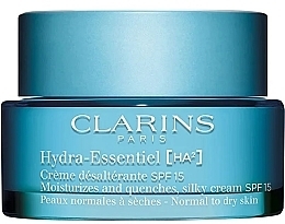 Tagescreme für normale bis trockene Haut SPF 15 - Clarins Hydra-Essentiel [HA?] Moisturizes And Quenches Silky Cream Normal To Dry Skin — Bild N1