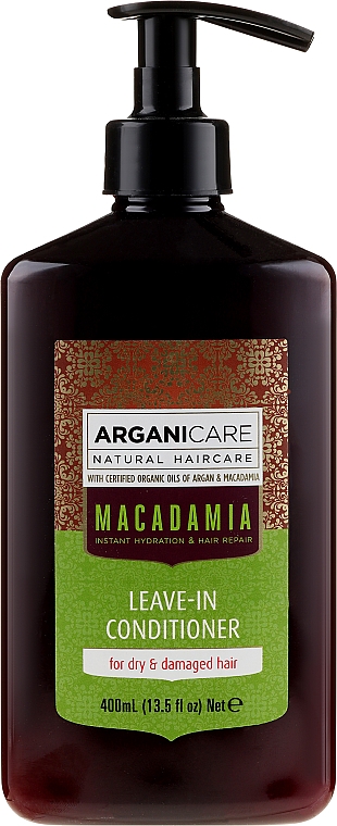 Haarspülung mit Macadamia für strapaziertes und trockenes Haar ohne Ausspülen - Arganicare Macadamia Leave-in Conditioner — Bild N1