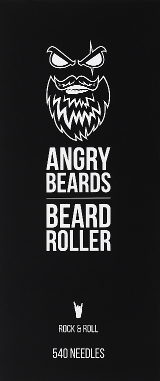 Bartpflegeset - Angry Beards Beard Roller & Tool Cleaner (Mezoroller 1 St. + Reinigungsspray für den Mezoroller 50ml) — Bild N1