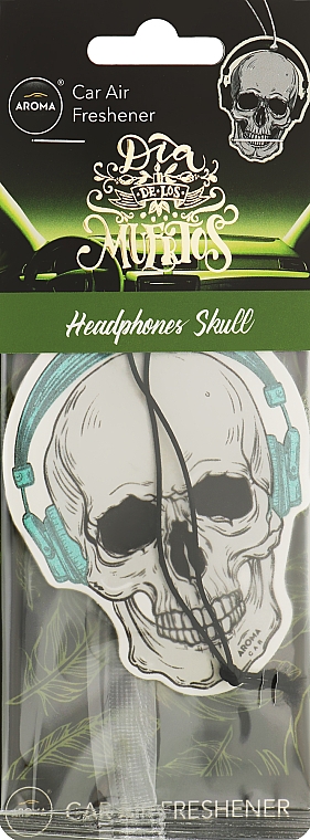 Auto-Lufterfrischer Headphone Skull - Aroma Car Dia De Los Muertos — Bild N1