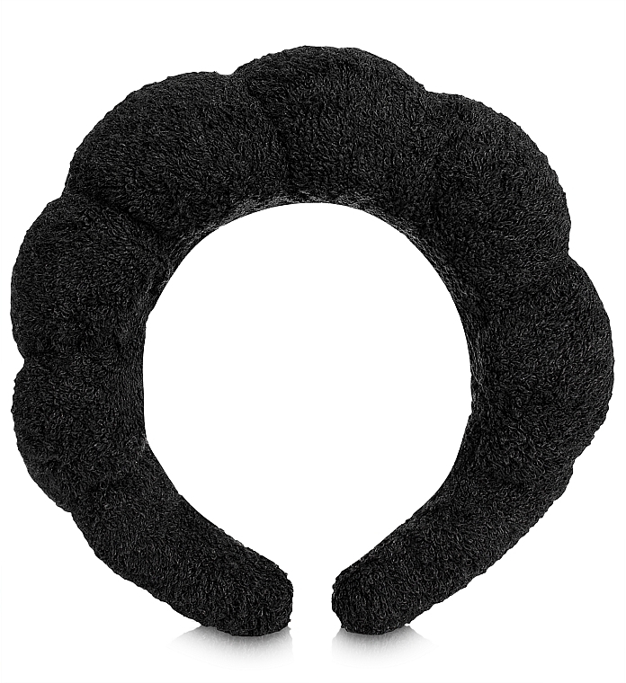 Haarreif schwarz - MAKEUP Spa Headband Face Washing Black — Bild N5