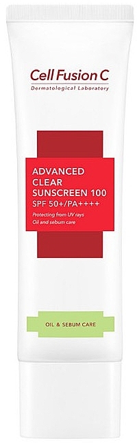 Set - Cell Fusion C Advanced Clear Sunscreen 100 SPF 50/PA+++ (Creme 2x35ml)  — Bild N2