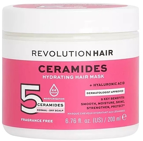 Haarmaske - Revolution Haircare 5 Ceramides + Hyaluronic Acid Hydrating Hair Mask — Bild N1