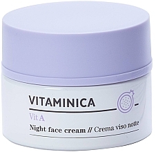 GESCHENK! Nachtcreme für das Gesicht - Bioearth Vitaminica Vit A Night Face Cream (Probe)  — Bild N1