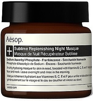 Feuchtigkeitsspendende Gesichtsmaske - Aesop Sublime Replenishing Night Masque — Bild N1