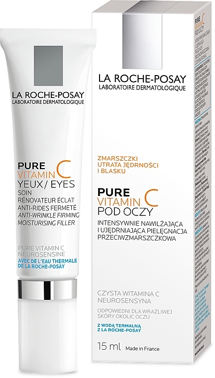 Anti-Age Augenpflege mit Fill-In Effekt für empfindliche Augen - La Roche-Posay Redermic C Anti-Wrinkle Firming  — Foto N2