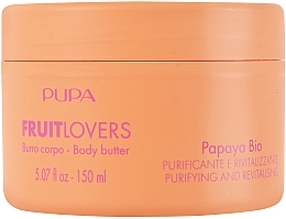 Reinigende und revitalisierende Körperbutter Bio Papaya - - Pupa Fruit Lovers Papaya Bio Body Butter — Bild N1