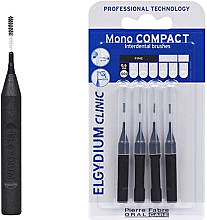 Düfte, Parfümerie und Kosmetik Interdentalbürste schwarz 4 St. - Elgydium Clinic Brushes Mono Compact Black 0.6mm