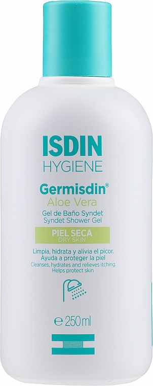 Duschgel für trockene Haut - Isdin Hygiene Germisdin Syndet Shower Gel Aloe Vera Dry Skin — Bild N1