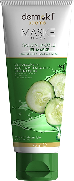 Gelmaske mit Gurkenextrakt - Dermokil Cucumber Extract Gel Mask (Tube)  — Bild N1