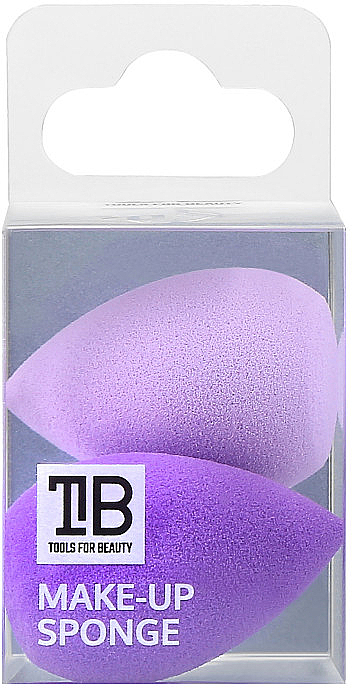 Mini Make-up Schwämmchen lila 2 St. - Tools For Beauty Mini Concealer Makeup Sponge Purple — Bild N1