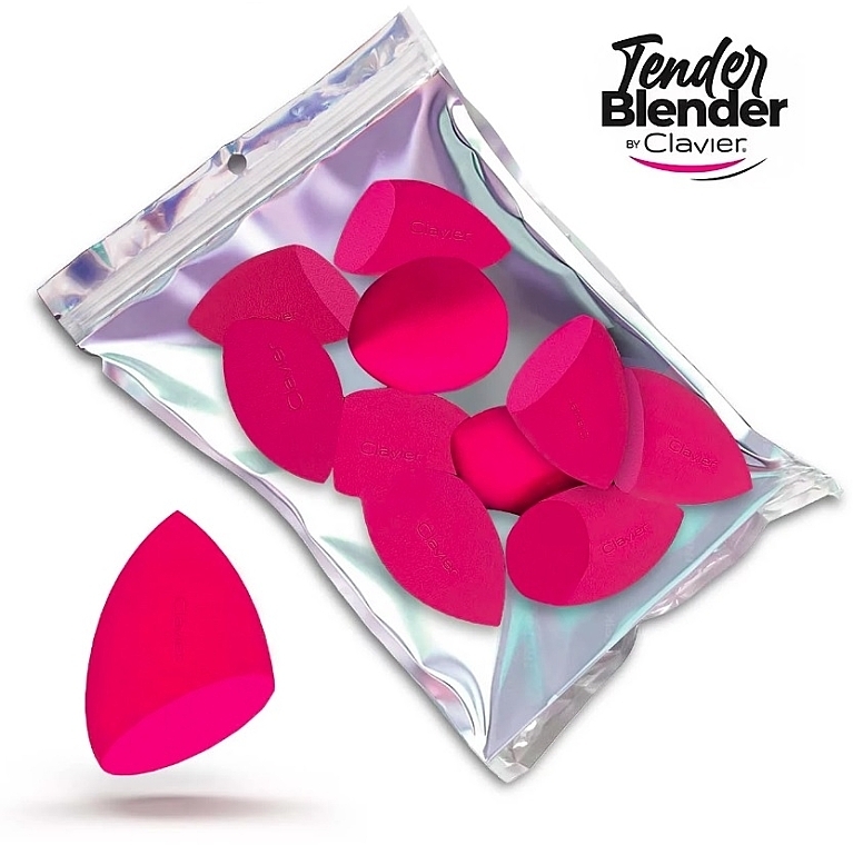 Make-up-Schwamm-Set abgeschrägt rosa - Clavier Tender Blender Super Soft — Bild N1