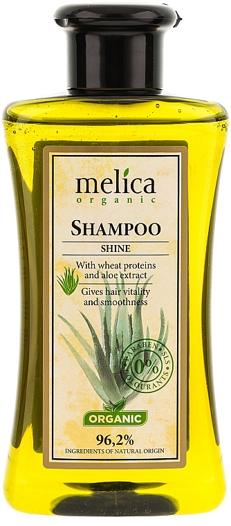 Shampoo mit Weizenprotein und Aloe-Extrakt - Melica Organic Shine Shampoo — Bild N1