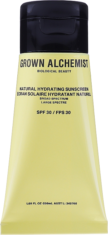 Natürliche feuchtigkeitsspendende Sonnenschutzcreme für das Gesicht SPF 30 - Grown Alchemist Natural Hydrating Sunscreen SPF30 — Bild N2