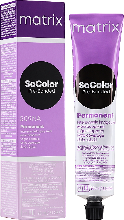 Permanente Cremehaarfarbe - Matrix Extra Coverage Socolor Beauty High Coverage Permanent Cream Hair Color — Foto N1