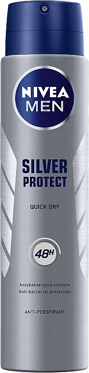 Deospray Antitranspirant - NIVEA Deodorant Silver Protect For Men — Bild N2
