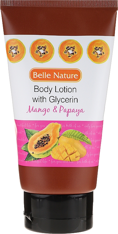 Körperlotion - Belle Nature Body Lotion With Mango & Papaya