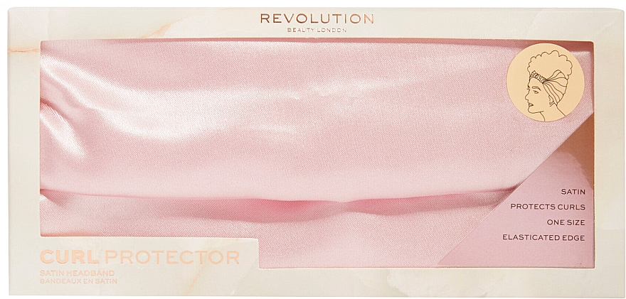Stirnband, rosa - Revolution Haircare Satin Headband Pink — Bild N2
