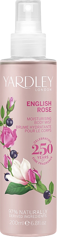 Yardley English Rose - Feuchtigkeitsspendender parfümierter Körpernebel — Bild N1