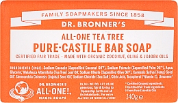 Düfte, Parfümerie und Kosmetik Seife Teebaum - Dr. Bronner’s Pure Castile Bar Soap Tea Tree