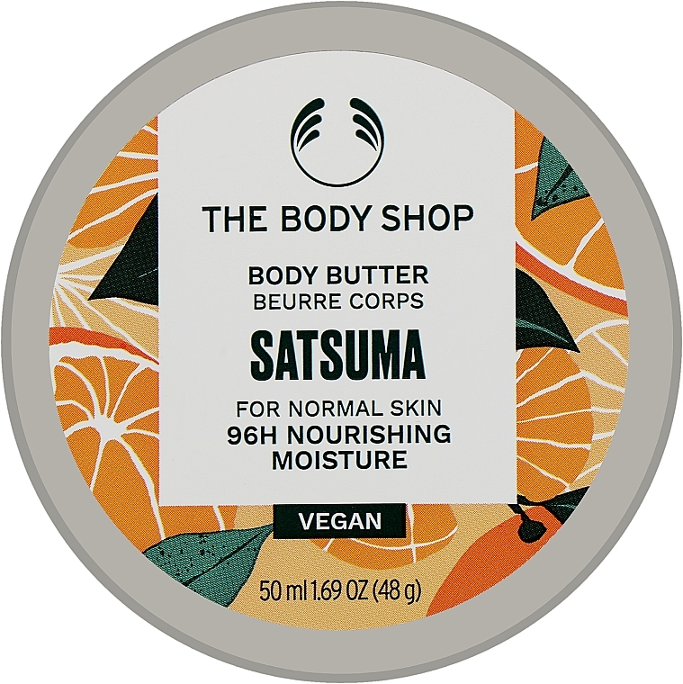 Energetisierende und feuchtigkeitsspendende Körperbutter mit Satsumaöl für normale bis trockene Haut - The Body Shop Satsuma Energising Body Butter — Bild N1