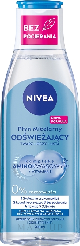 Erfrischendes Mizellenwasser 3in1 für normale und Mischhaut - NIVEA Micellar Refreshing Water — Foto 200 ml