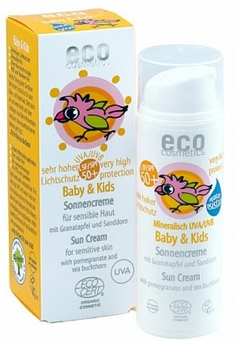 Sonnenschutzcreme mit Granatapfel und Sanddorn SPF 50 - Eco Cosmetics Baby Sun Cream SPF 50