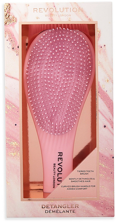 Entwirrbürste rosa - Makeup Revolution Detangle Me! Pink Detangling Hair Brush — Bild N2